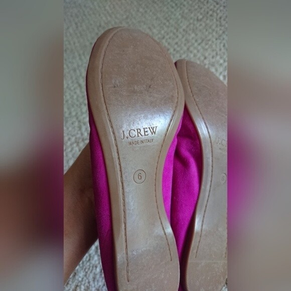 J. Crew pink/fuchsia Suede Ballet flat size 6 - Picture 12 of 12